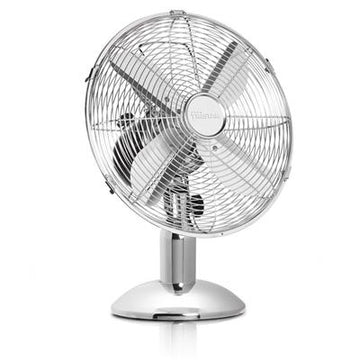 Ventilateur de table avec 3 vitesses et oscille à 85 degrés 35w gris - Clicktofournisseur.com