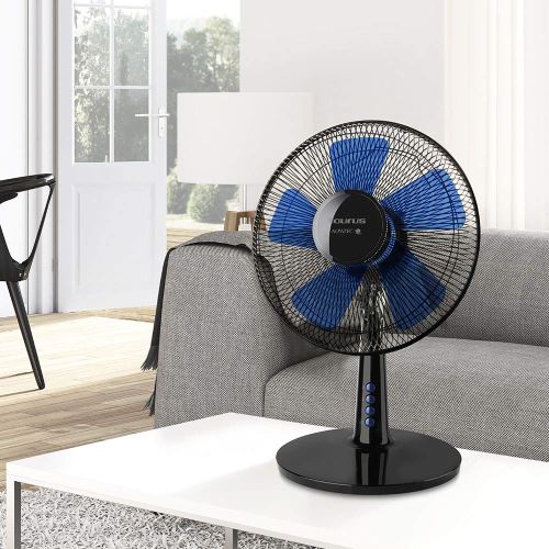 Ventilateur de table boreal 12 elegance de 40cm 40w noir clicktofournisseur.com