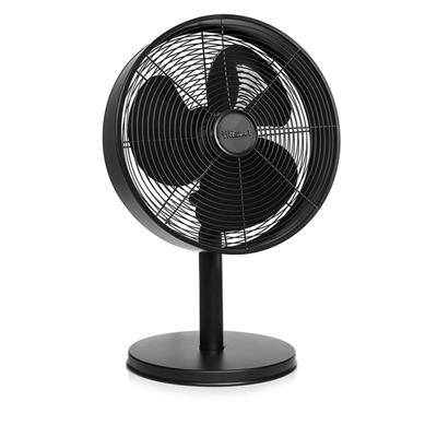 Ventilateur de table en métal et oscille à 85 degrés 35w noir - Clicktofournisseur.com