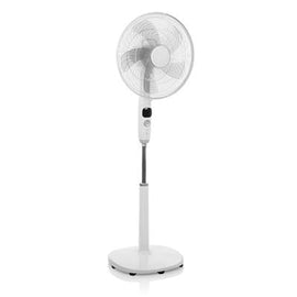 Ventilateur sur pied avec minuterie 25w blanc - Clicktofournisseur.com