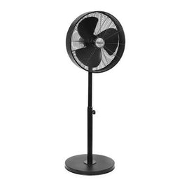 Ventilateur sur pied en métal diamètre 40 cm 50w noir - Clicktofournisseur.com