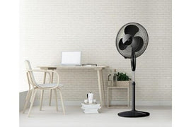 Ventilateur sur pied greco 16 cr elegance 40 cm 40w noir - Clicktofournisseur.com