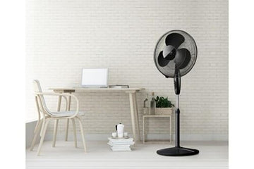 Ventilateur sur pied greco 16 cr elegance 40 cm 40w noir - Clicktofournisseur.com