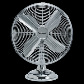 Ventillateur de table finition chrome avec 3 vitesses 35w gris - Clicktofournisseur.com