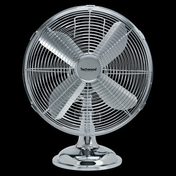 Ventillateur de table finition chrome avec 3 vitesses 35w gris - Clicktofournisseur.com
