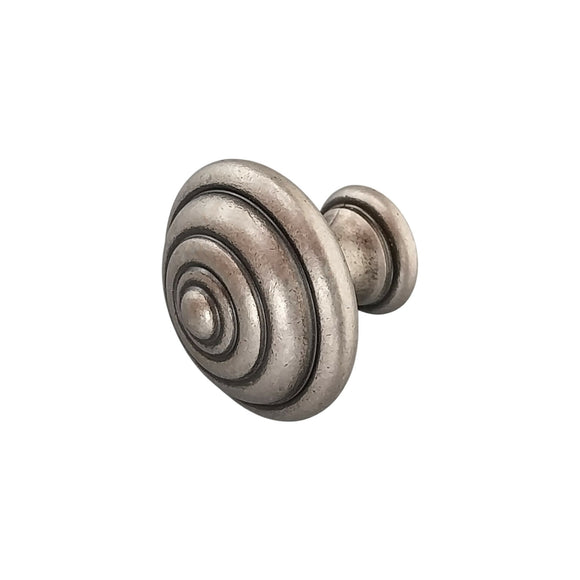 Bouton de meuble LYONNAIS, Finition fer patiné