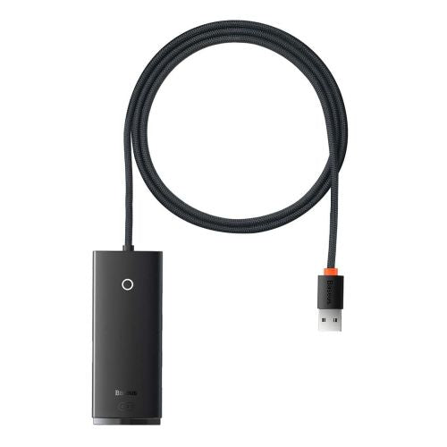 Adaptateur Baseus HUB Lite Series (USB-A vers 4xUSB-A 3.0 5 Gbit/s) Noir (WKQX030101)
