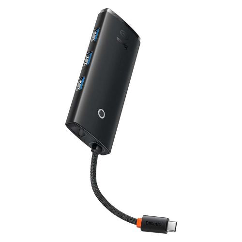 Baseus Lite Series Hub 5w1 USB-C to 3x USB 3.0 + USB-C + HDMI (black)