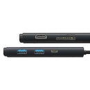 Baseus HUB Lite Series 6-in-1 Multifunctional (Type-C to 2x USB 3.0 / Type-C / HDMI 1.4 / SD/TF) Black (WKQX050001)