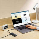 Baseus HUB Lite Series 6-in-1 Multifunctional (Type-C to 2x USB 3.0 / Type-C / HDMI 1.4 / SD/TF) White (WKQX050102)