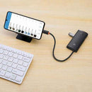 Baseus HUB Lite Series 6-in-1 Multifunctional (Type-C to 2x USB 3.0 / Type-C / HDMI 1.4 / SD/TF) White (WKQX050102)