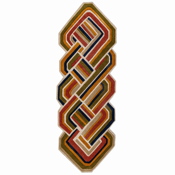 Tapis de salon, chambre et couloir pure laine SHELLY