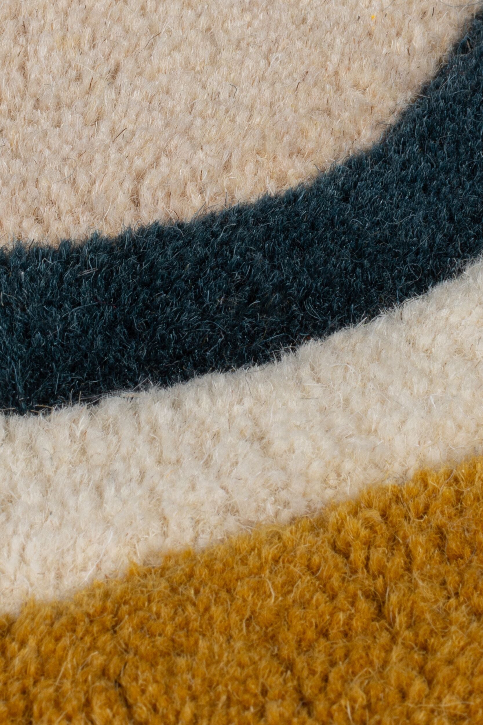 Tapis de salon design en laine rusk