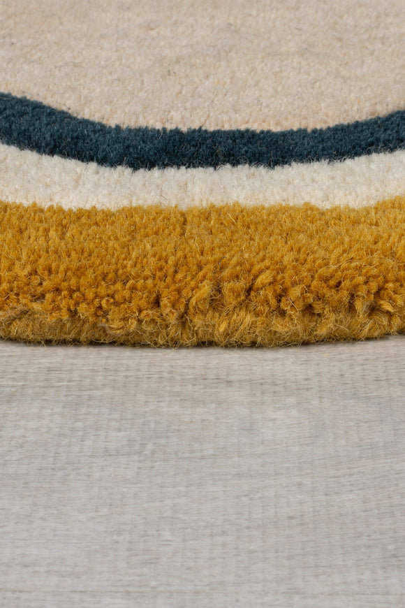 Tapis de salon design en laine RUSK