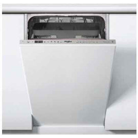 Whirlpool Dishwasher | WSIO 3T223 PCE X | Built-in | Width 45 cm | Number of place settings 10 | Number of programs 7 | Energy efficiency class E | Display | Inox