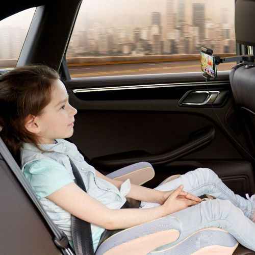 Baseus Support de téléphone pour voiture avec chargeur sans fil et stockage d'énergie pour siège arrière 15 W Noir (WXHZ-01)