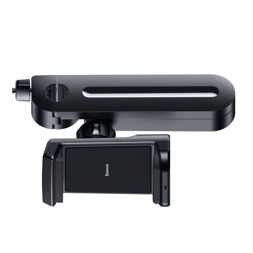 Baseus support de téléphone pour voiture avec chargeur sans fil et stockage d'énergie pour siège arrière 15 w noir wxhz-01