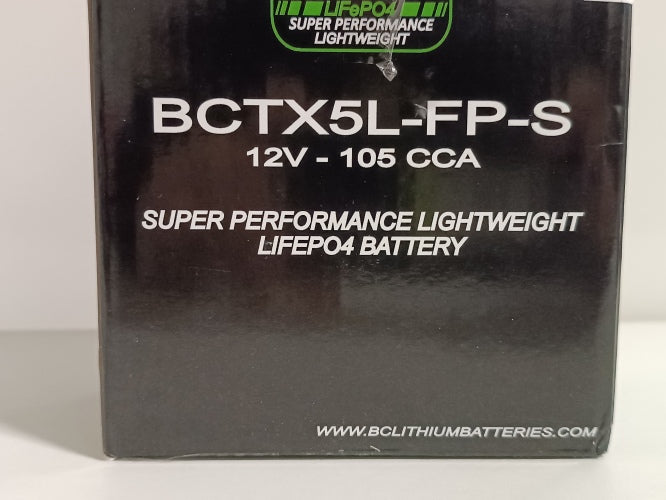 Ecost customer return BC Lithium Batteries BCTX5LFPS LiFePO4 Motorcycle Battery