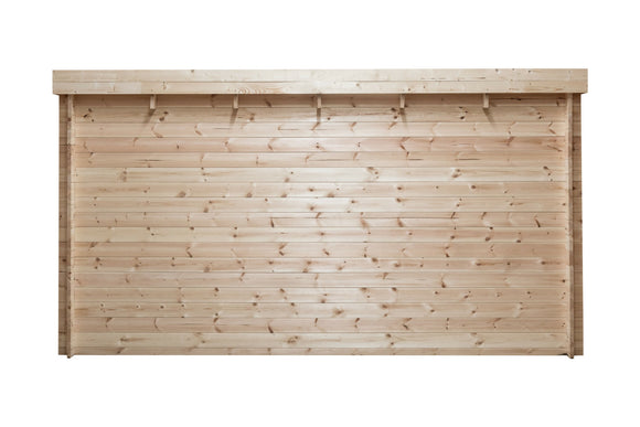 Abri de jardin en bois ep 28mm surface utile 99m² 388x298x208cm int023/ineksa