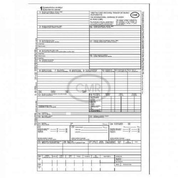CMR blankai, A4, 4x10, lietuvių-anglų kalba , be numeracijos