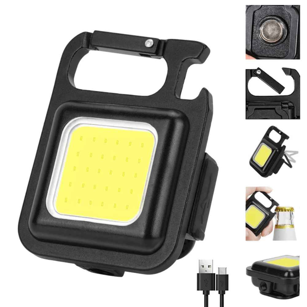 Lampe de poche multifonctionnelle suspendue BORUiT YHX-C1469 haute puissance 500 lm IP54