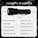 Kišeninis Žibintuvėlis BORUiT YHX-0017 Didelės Galios 4000 lm IpX6-3