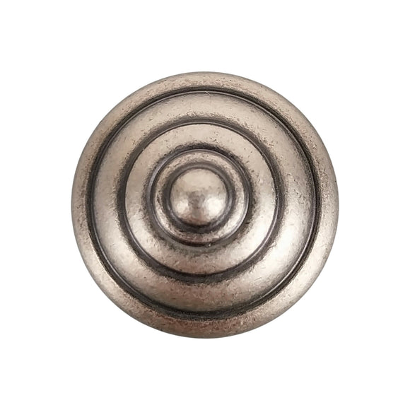 Bouton de meuble LYONNAIS, Finition laiton fer patiné