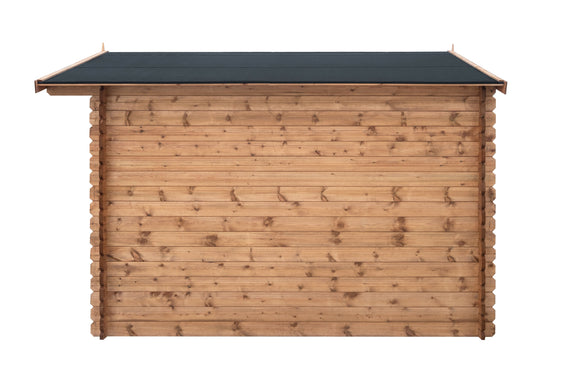 Abri de jardin en bois traité ep 28mm surface utile 99m² 388x298x235cm int043/ineksa