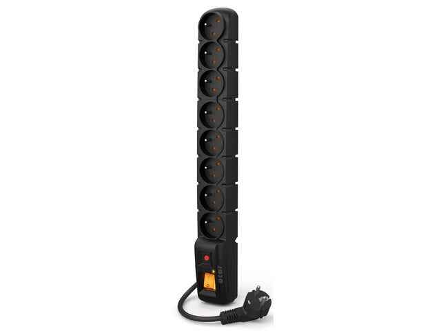Multiprise S8 1,5M noire 8 prises
