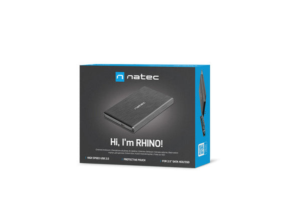 Natec Genesis Rhino 2.5" HDD enclosure Black