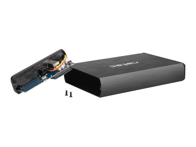Boîtier de disque dur externe Natec Rhino SATA 3,5 pouces USB 3.0 en aluminium