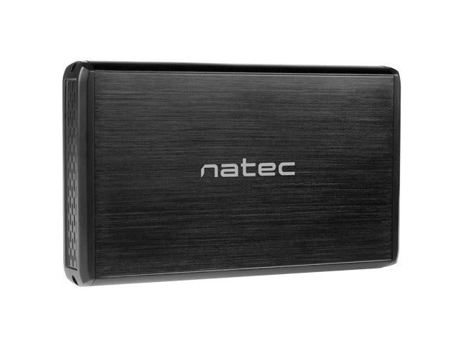 Boîtier de disque dur externe Natec Rhino SATA 3,5 pouces USB 3.0 en aluminium