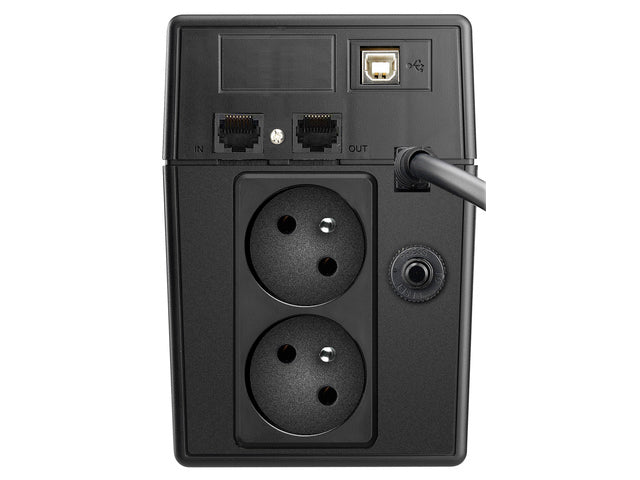 PowerWalker VI 600 SW FR, onduleur Line-Interactive, 0,6 kVA, 360 W, 2 prises secteur