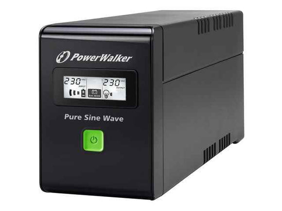 PowerWalker VI 800 SW FR, alimentation sans interruption (UPS) Line-Interactive 0,8 kVA 480 W 2 prises CA