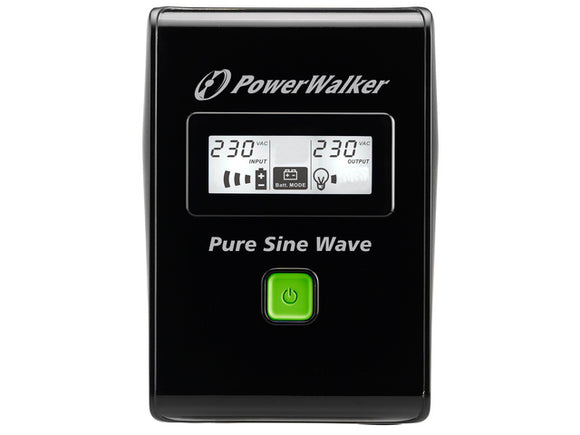 PowerWalker VI 800 SW FR, alimentation sans interruption (UPS) Line-Interactive 0,8 kVA 480 W 2 prises CA