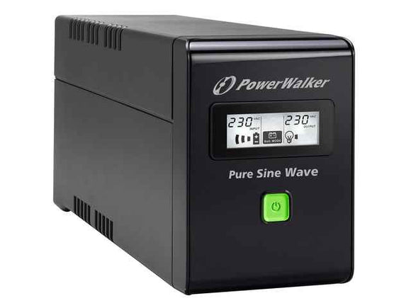 PowerWalker VI 800 SW FR, alimentation sans interruption (UPS) Line-Interactive 0,8 kVA 480 W 2 prises CA