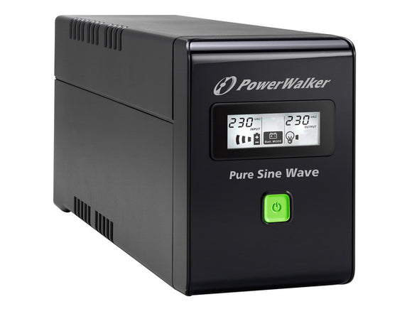PowerWalker VI 800 SW FR, alimentation sans interruption (UPS) Line-Interactive 0,8 kVA 480 W 2 prises CA
