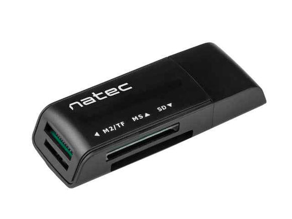 Natec memory card reader Mini ANT 3, black