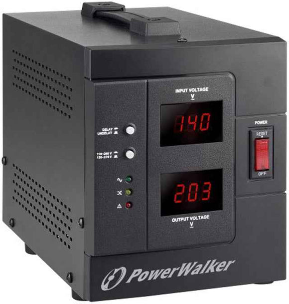 PowerWalker AVR 3000 SIV FR voltage regulator 1 AC outlet(s) 110-280 V Black