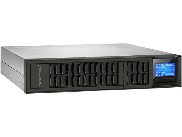 PowerWalker VFI 1000CRM LCD Double conversion (en ligne) 1 kVA 800 W 3 prise(s) CA