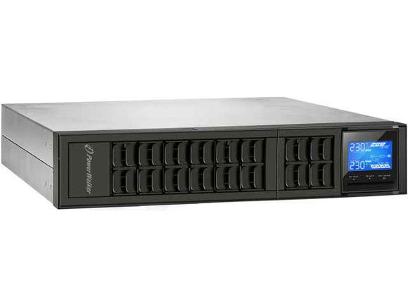 PowerWalker VFI 1000CRM LCD uninterruptible power supply (UPS) Double-conversion (Online) 1 kVA 800 W 3 AC outlet(s)