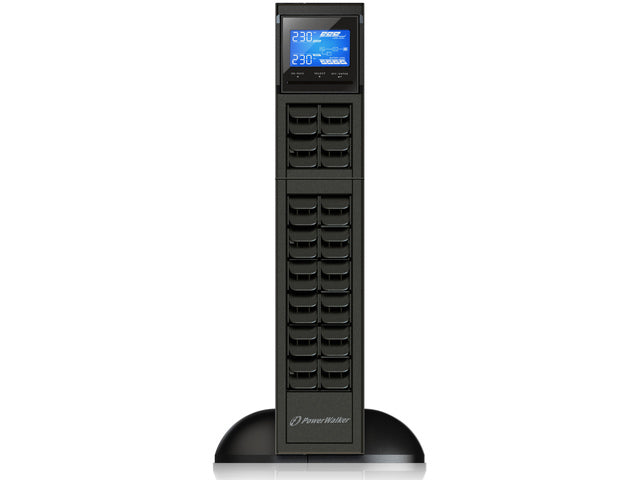PowerWalker VFI 2000CRM LCD Double conversion (en ligne) 2 kVA 1600 W 4 prise(s) CA