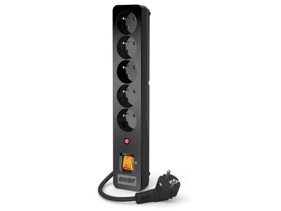 Multiprise parafoudre acar x5 3 m noire