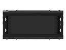 Szafa instalacyjna wisząca 19 cali 4U 600X450mm czarna (drzwi szklane)