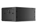 Lanberg 19'' wall-mounted installation cabinet 4U 600x450mm black (glass door)