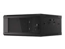Szafa instalacyjna wisząca 19'' 4U 600X600mm czarna (drzwi szklane)-5