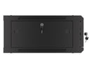 Szafa instalacyjna wisząca 19'' 4U 600X600mm czarna (drzwi szklane)-7
