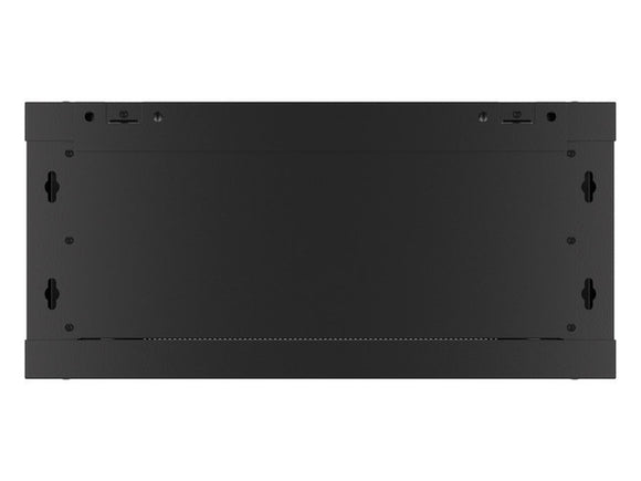 Szafa instalacyjna wisząca 19'' 4U 600X600mm czarna (drzwi szklane)