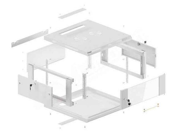 LANBERG WF01-6604-10S wall-mount rack