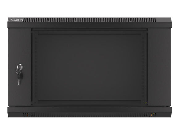 Baie rack murale Lanberg 19" 6U 600x450 noire wf01-6406-10b